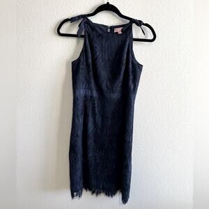 Lilly Pulitzer Kayleigh Lace Navy Blue Shift Dress 2